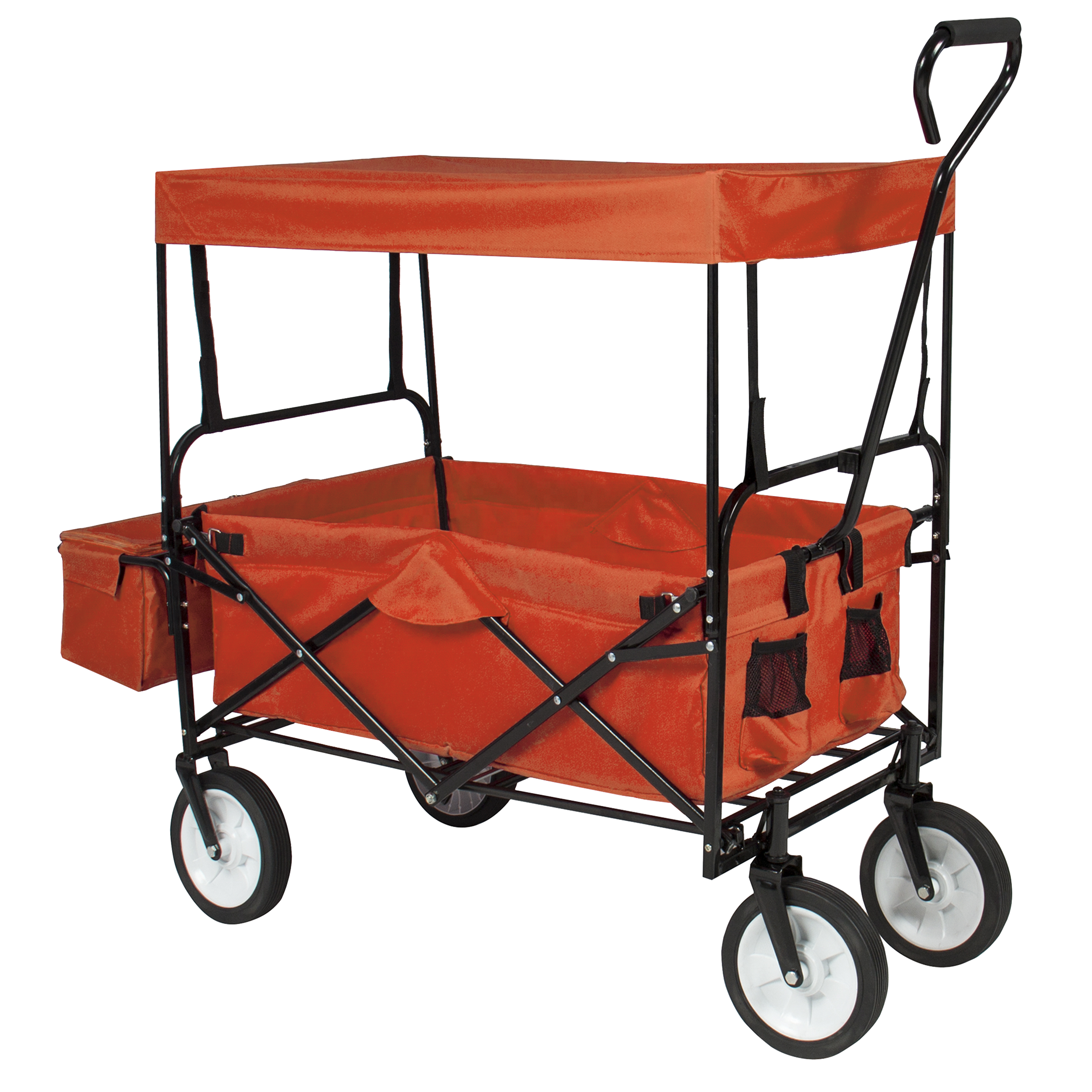 Garden Beach Picnic Folding Wagon Cart with Canopy