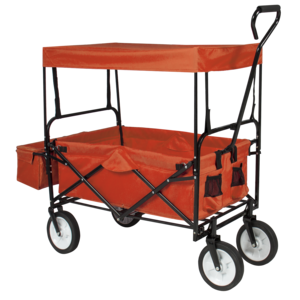 Garden Beach Picnic Folding Wagon Cart with Canopy