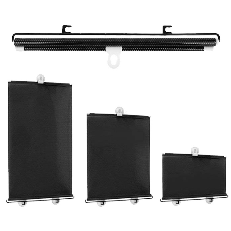 2Pack Automatic Curtain Car Sunshade Roller Car Side WindowScreen PVC Sun shade