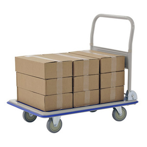 Multipurpose 150 300kgs load  steel sack truck  Hand Push Cart  Foldable platform trolley for Shopping Warehouse Logistics