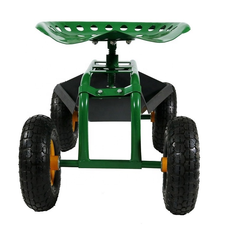 Garden Wheeled movable rolling stool Garden Rolling Work Seat Cart garden tractor work seat