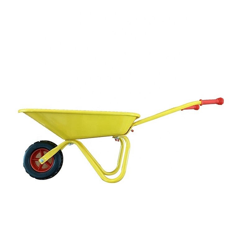 Plastic Pvc Wheelbarrow Mini Cute Kids Toy Child Garden Small Wangon Cart