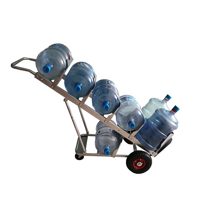 Heavy Duty 5 Gallon Water Bucket Steel Water Bottle Trolley Logistic Bottle Water Hand Trolley Truck