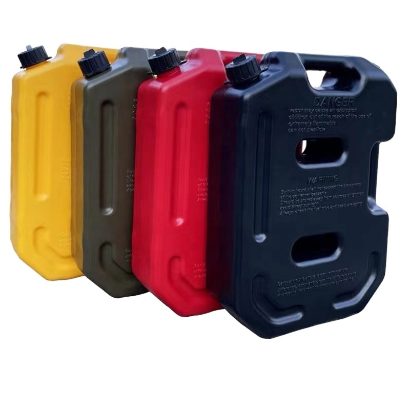 Portable 10L 2.6 Gallon Car Gasoline Oil Barrel Outdoor Long Distance Off Road SUV Motorcycle Plastic Gasoline Jerry Can