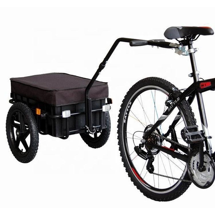 Outdoor Travel Camping Climbing Plastic Box Cargo Bike Wagon Bicycle Trailer