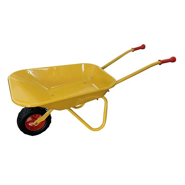 Plastic Pvc Wheelbarrow Mini Cute Kids Toy Child Garden Small Wangon Cart