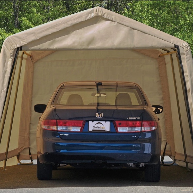 Outdoor Portable Garages Auto Shelter Metal And Fabric Strong Car Tent Garages