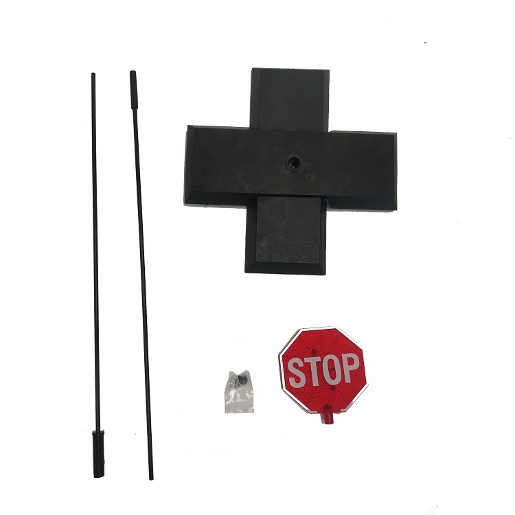 46 Inch Tuning LED Standing Stop Sign Safety Parking Assistant Garage LED Flashing Turn Signals