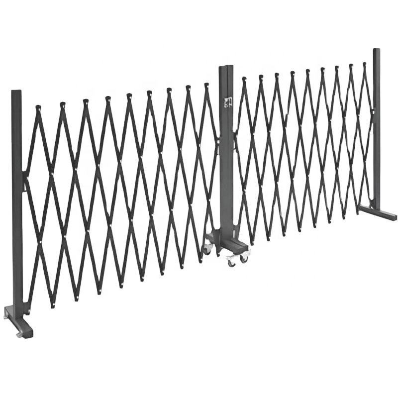 Aluminum Security Gate Portable Fence Retractable Driveway Gate Garden Security Fence Gate for Backyard, Garage