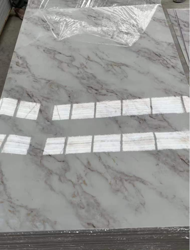 Decorative plates marble alternative 3mm pvc marble sheet wall panel for sale