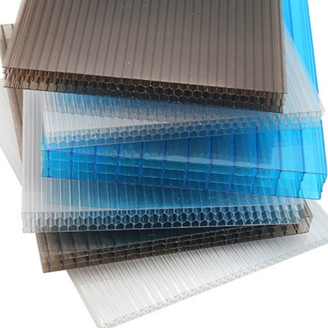 Buildings Materials 6mm Polycarbonate Sheet Plastic Hollow Sheet Sun Board For Roofing