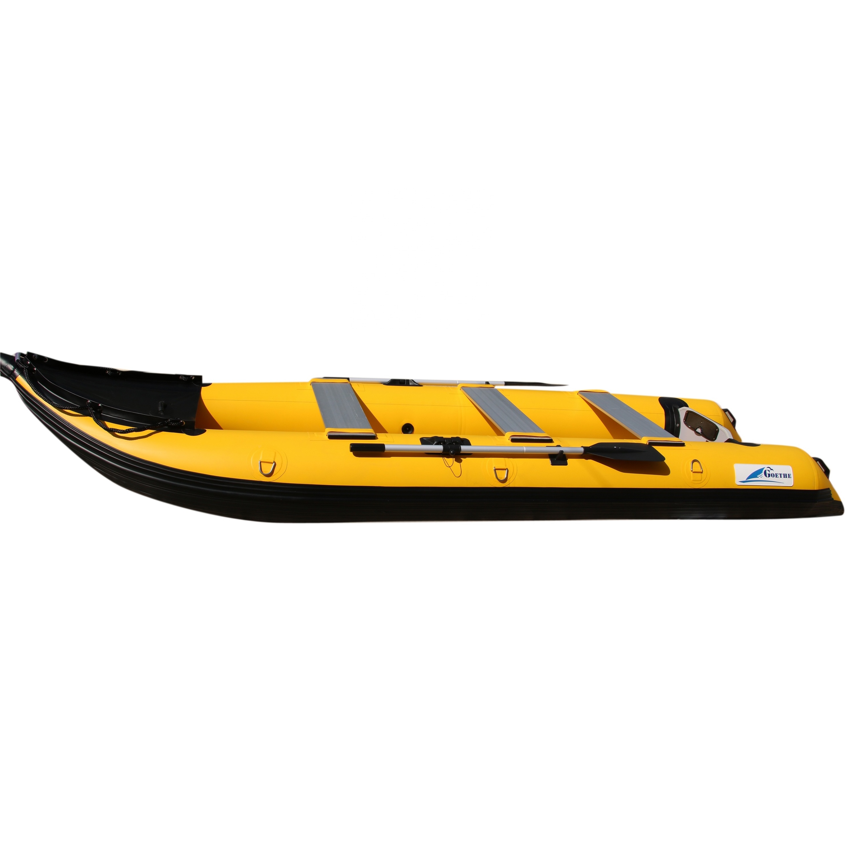 Goethe Goboat GTK370 CE 12ft 2 Person Kayak Sit On Top Carbon Paddle Fishing Boat Kayak With Aluminium Boat Seat Optional Motor