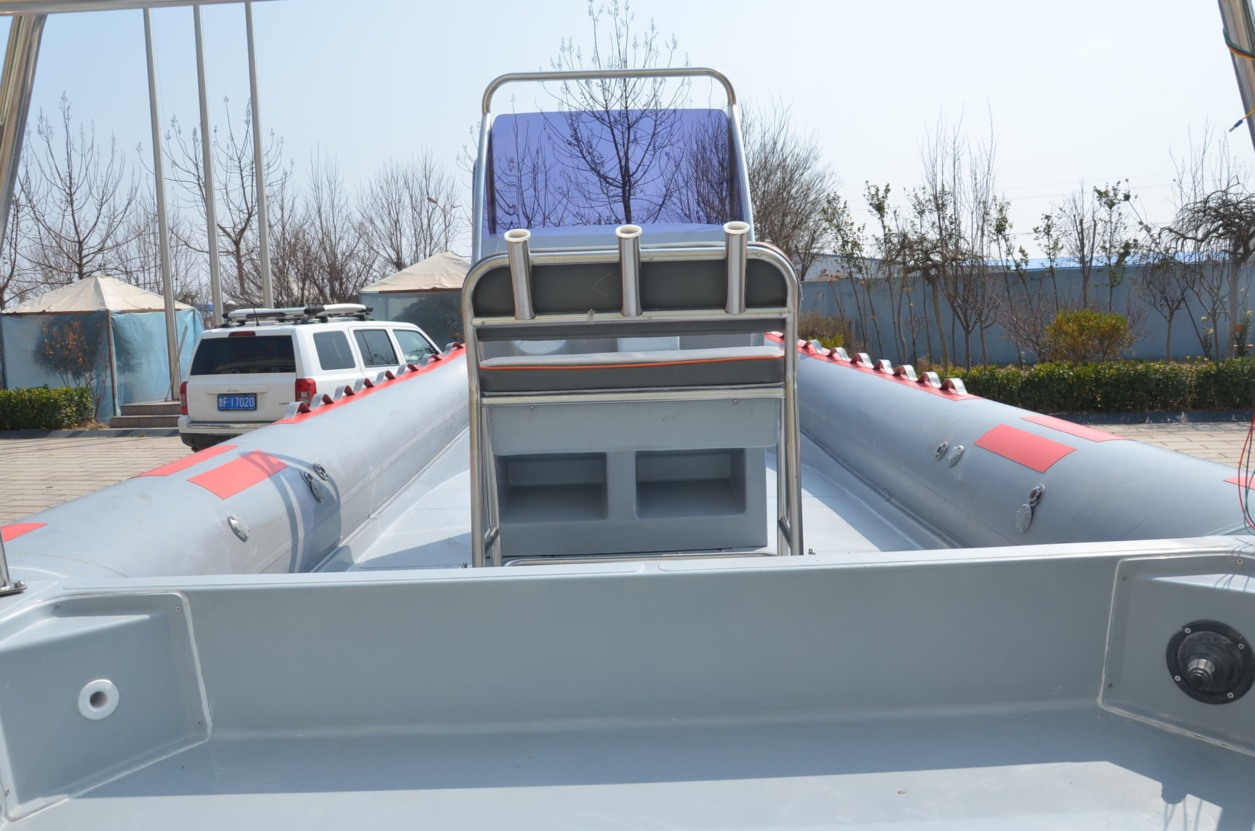 RIB700B Goethe Factory Direct Sale 20ft  Center Console Glass Bottom Hypalon Boats for Sale