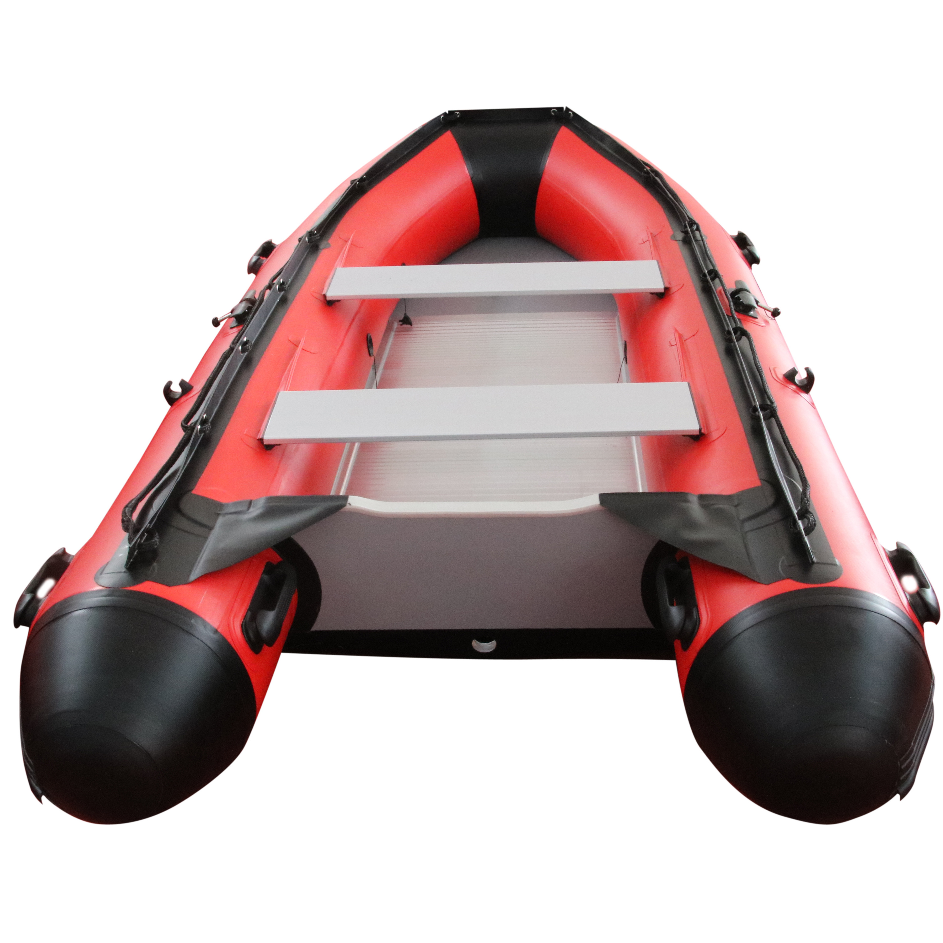 High Quality Solarmarine 4 Person Wood Floor Fishing Inflatable Row Boat With Motor