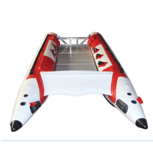 14.1ft Goethe Goboat GTG430  Inflatable Fishing Rowing catamaran With Aluminum Boat  Fishing