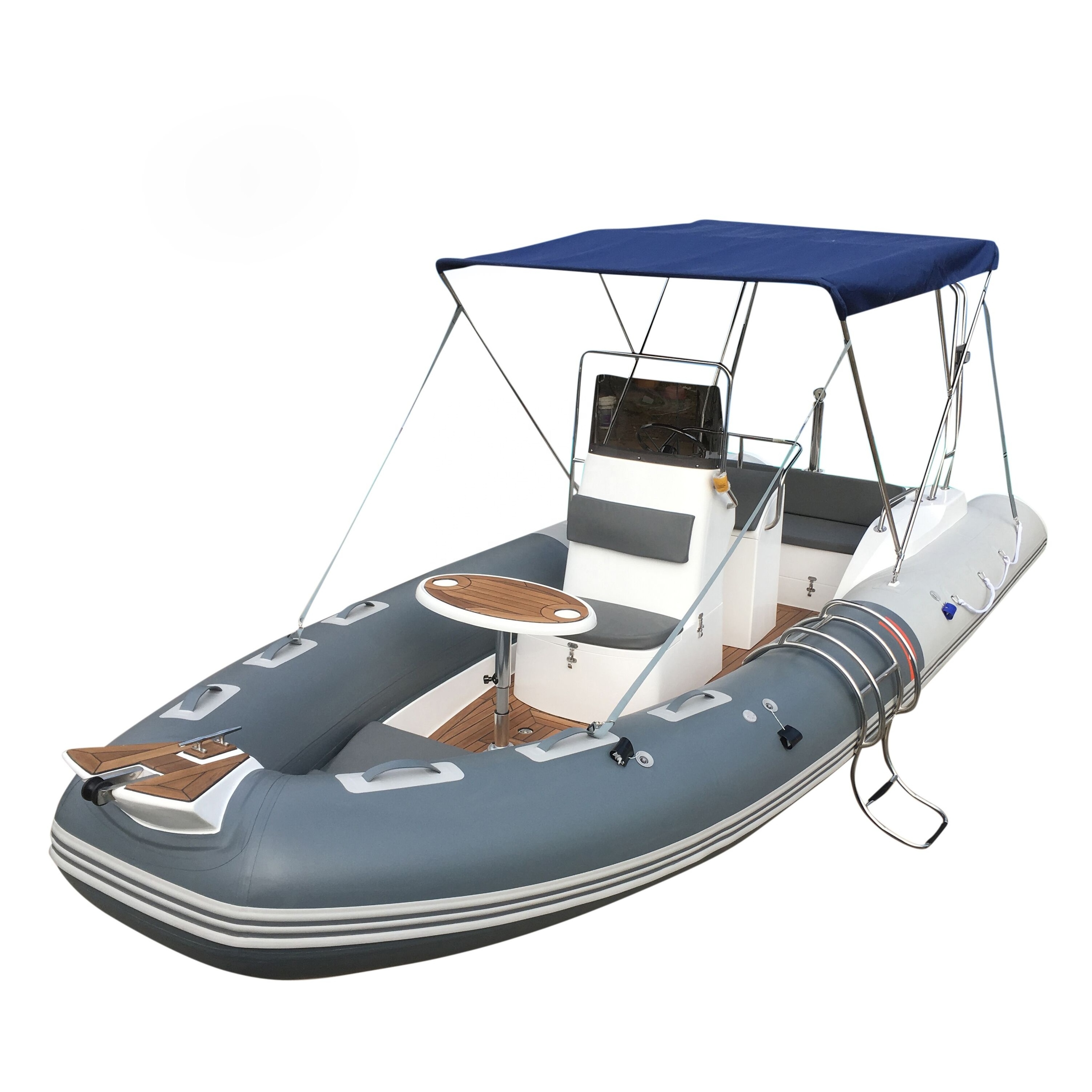 RIB580B Goethe Factory Direct Sale 8 people Center Console Inflatable Fiberglass Boat Dinghy