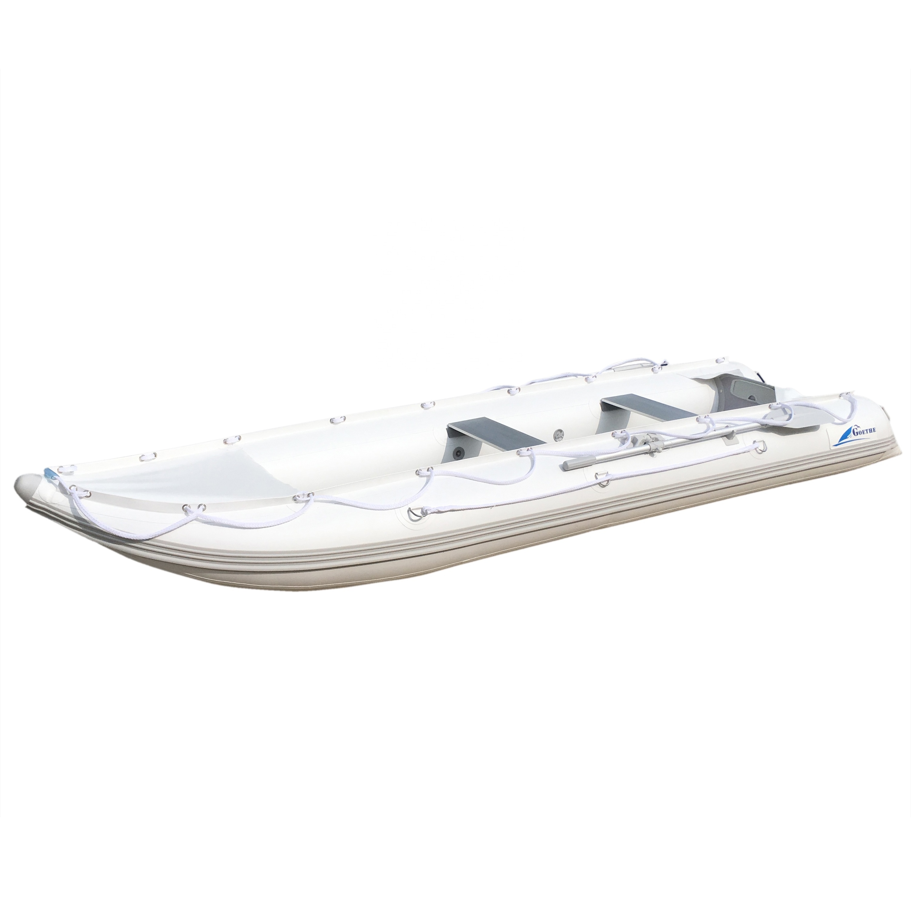 Goethe Goboat 12ft PVC Inflatable Boat Fishing Kayak Rowing Boat Waterplay Crafts Aluminum Boats Seat