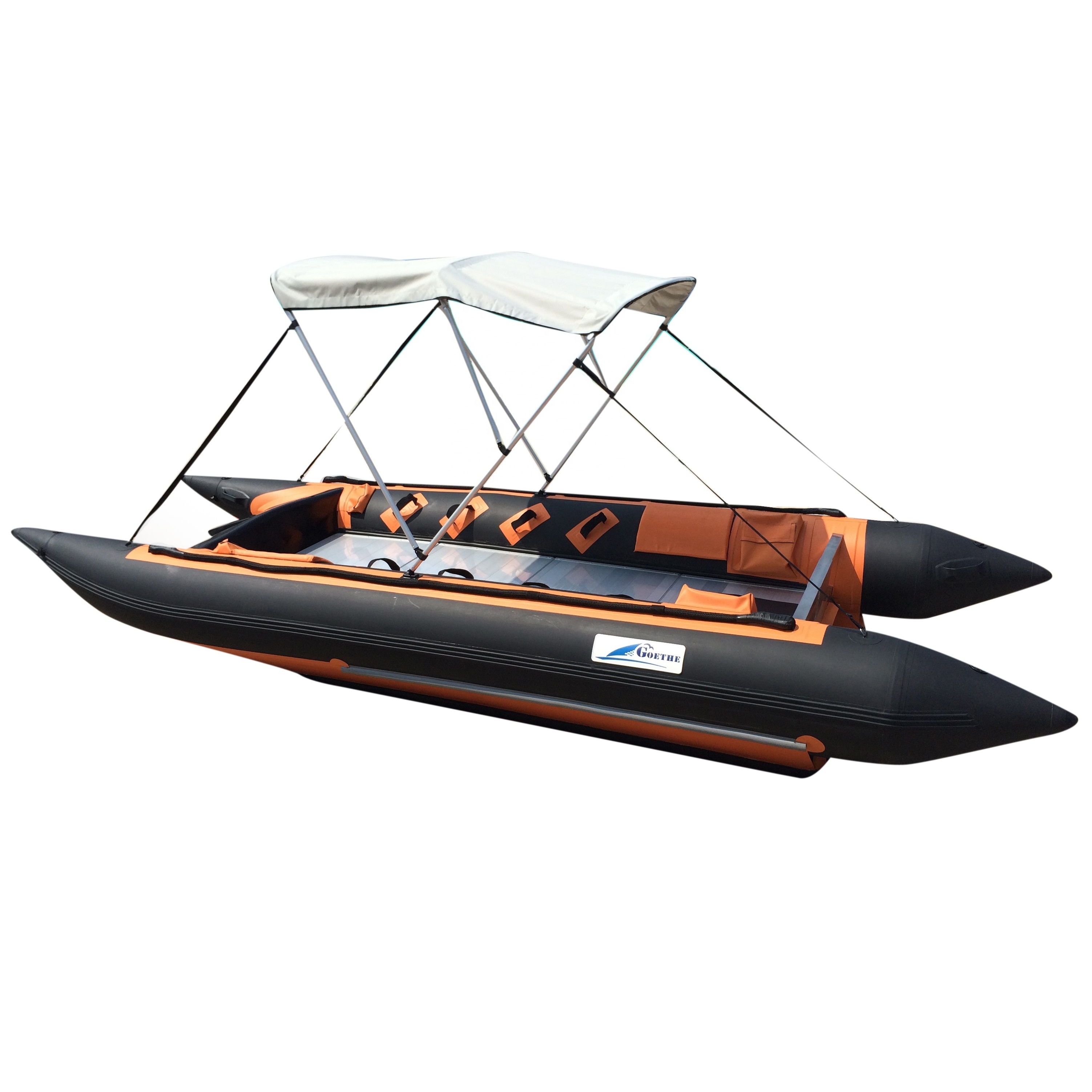 Goethe 15.7ft 480cm GTG480 5-People Hypalon Inflatable Boats Made In China with fiberglass nose