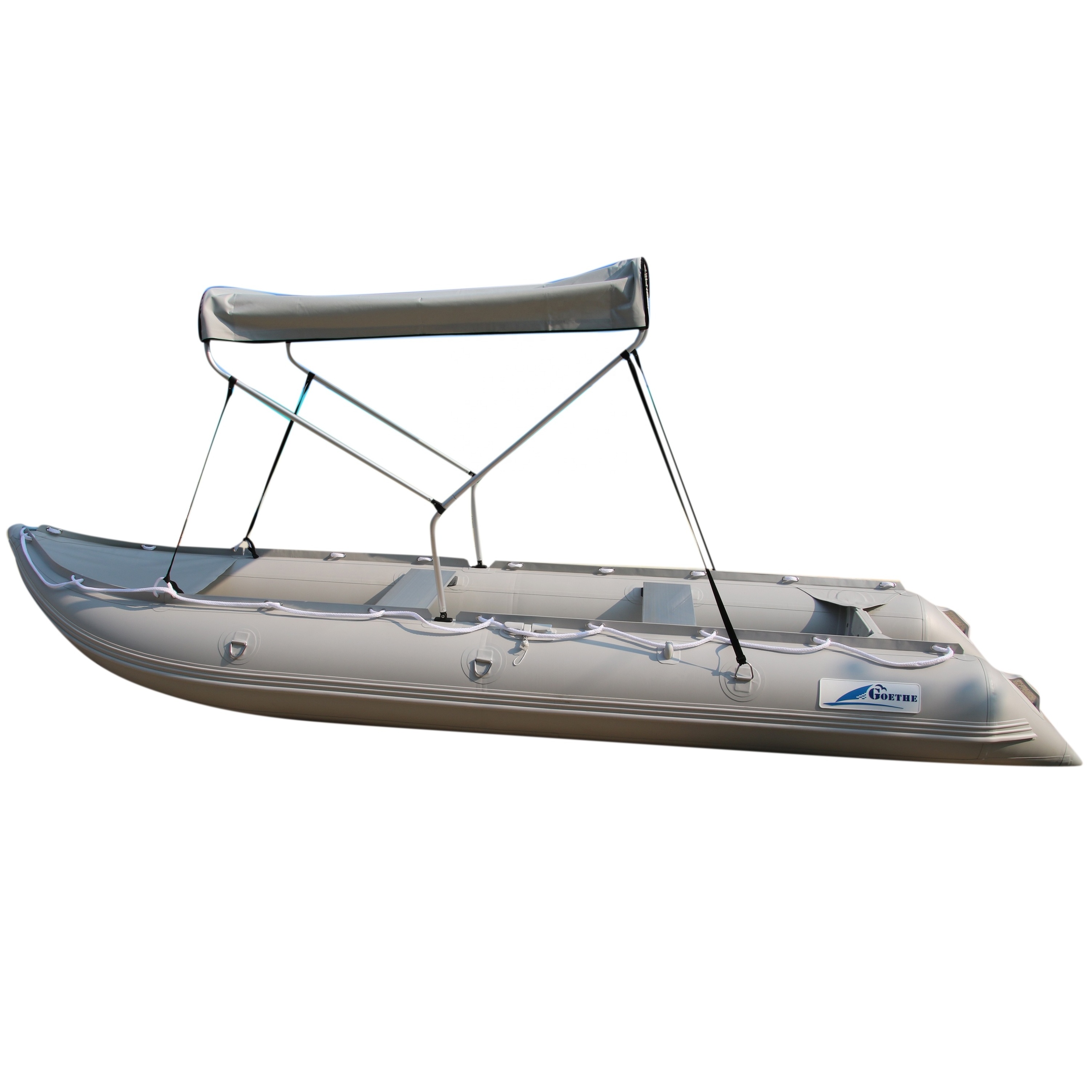 Goethe Goboat GTK370 PVC 2 Person Inflatable Kayaks Rowing Drifting Surfing Fishing Kayak Boat With Aluminum Boat Seat