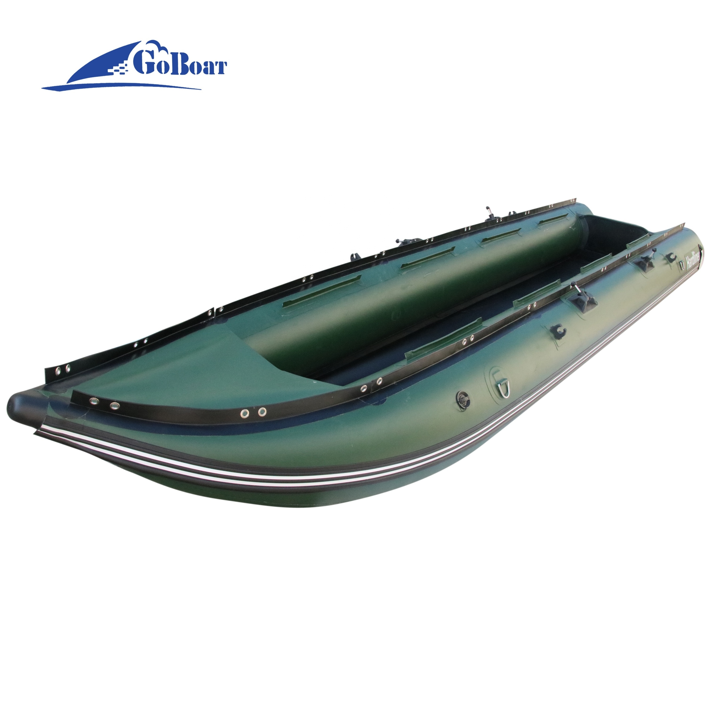 Goethe Goboat GTK420 14ft 3 People Inflatable PVC Kayaks Fishing Surfing Drifting Rowing Boat