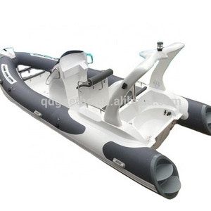 Goboat RIB580 5.8M 19Ft Goethe Factory 5.8m Rib Boat Rubber Inflatable Orca Hypalon Boat With Glass Bottom For Sale RIB580