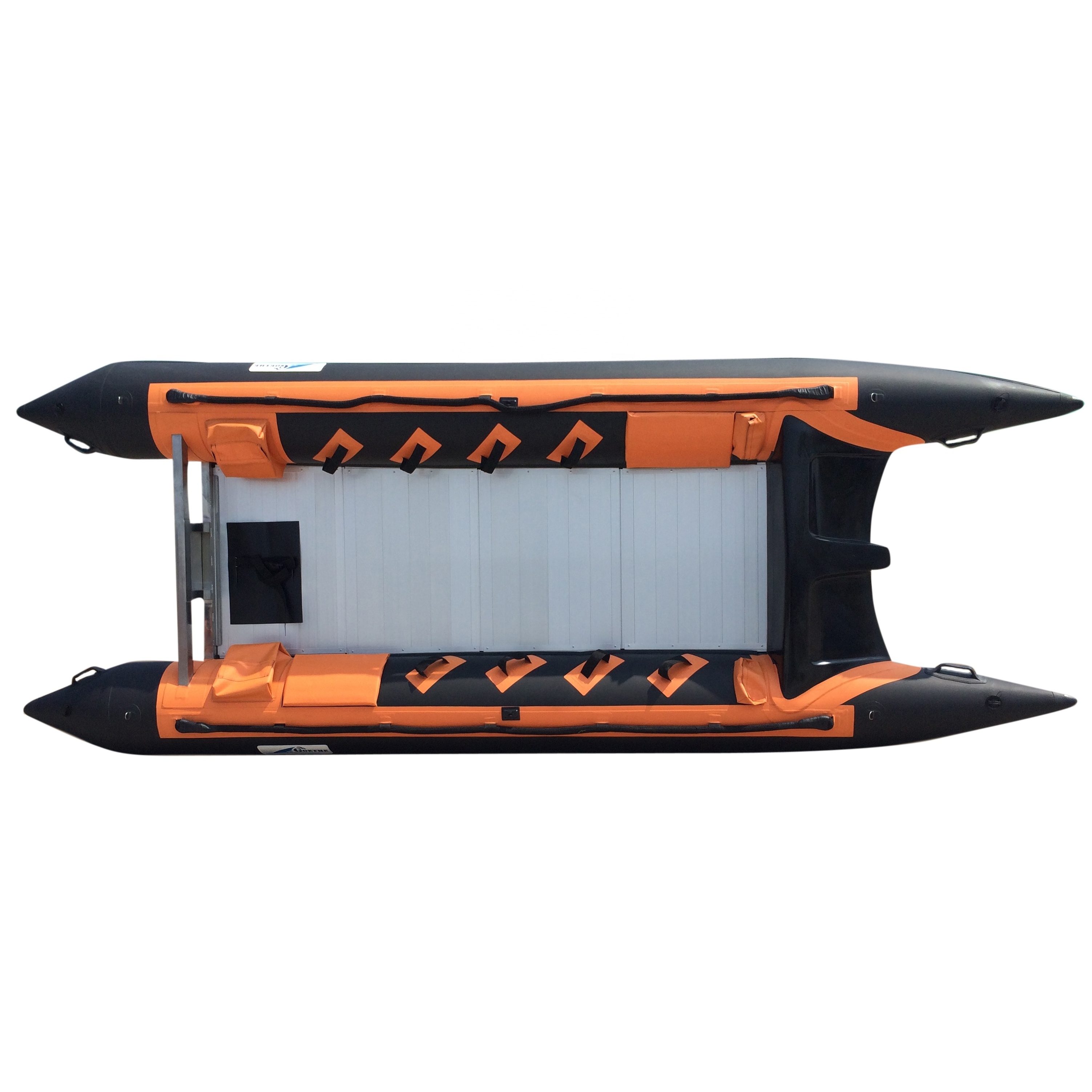 Goethe 15.7ft 480cm GTG480 Small  aluminium catamaran Electric motor pontoon boat with Enclosure Side Curtains for sale