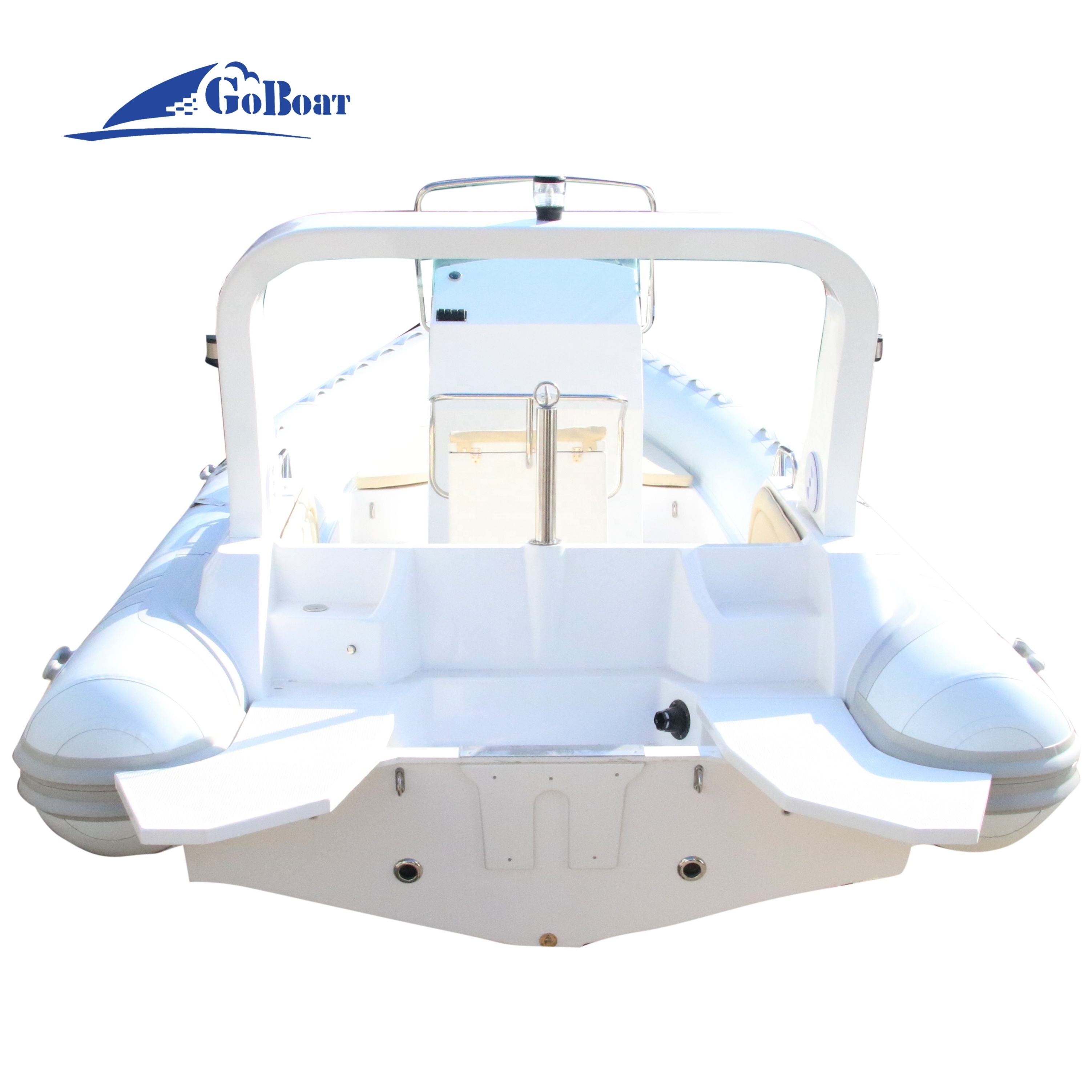 Goboat RIB680 6.8M 22.5FT Inflatable Fishing Rowing Open Dinghy Luxury Diving Passenger Boats For Sale RIB680B