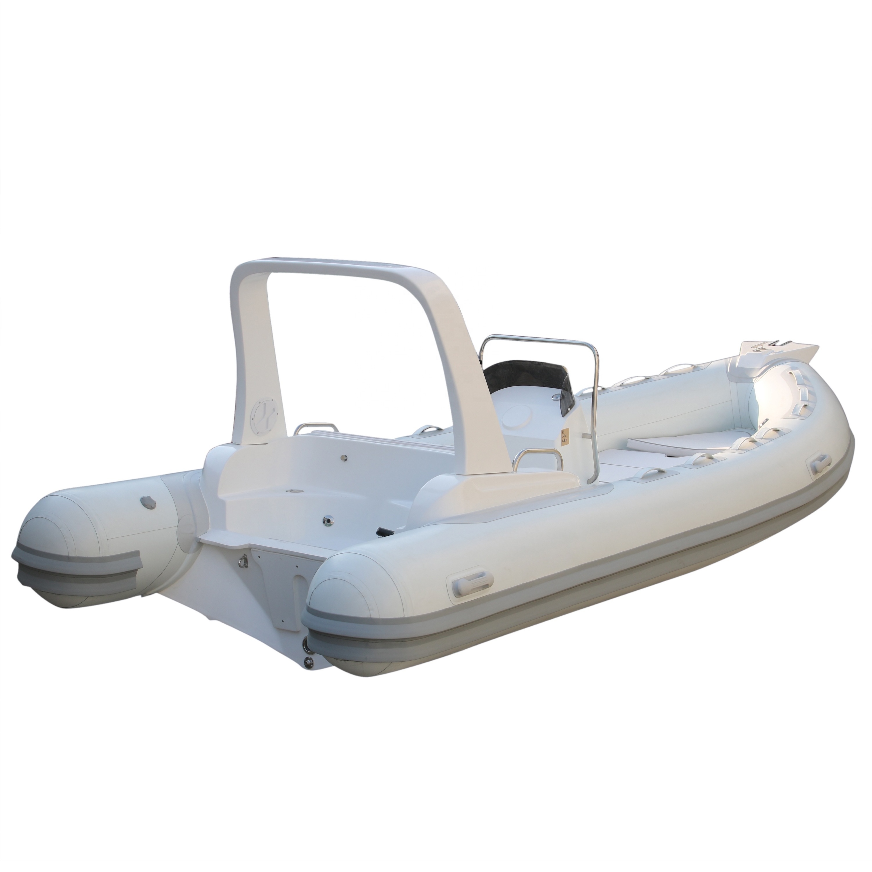 Goboat RIB520 5.2M 17ft Goethe Factory Direct Sale RIB Boat Inflatable Rubber Boat Small Semi-Rigid Fiberglass Boat For Sale