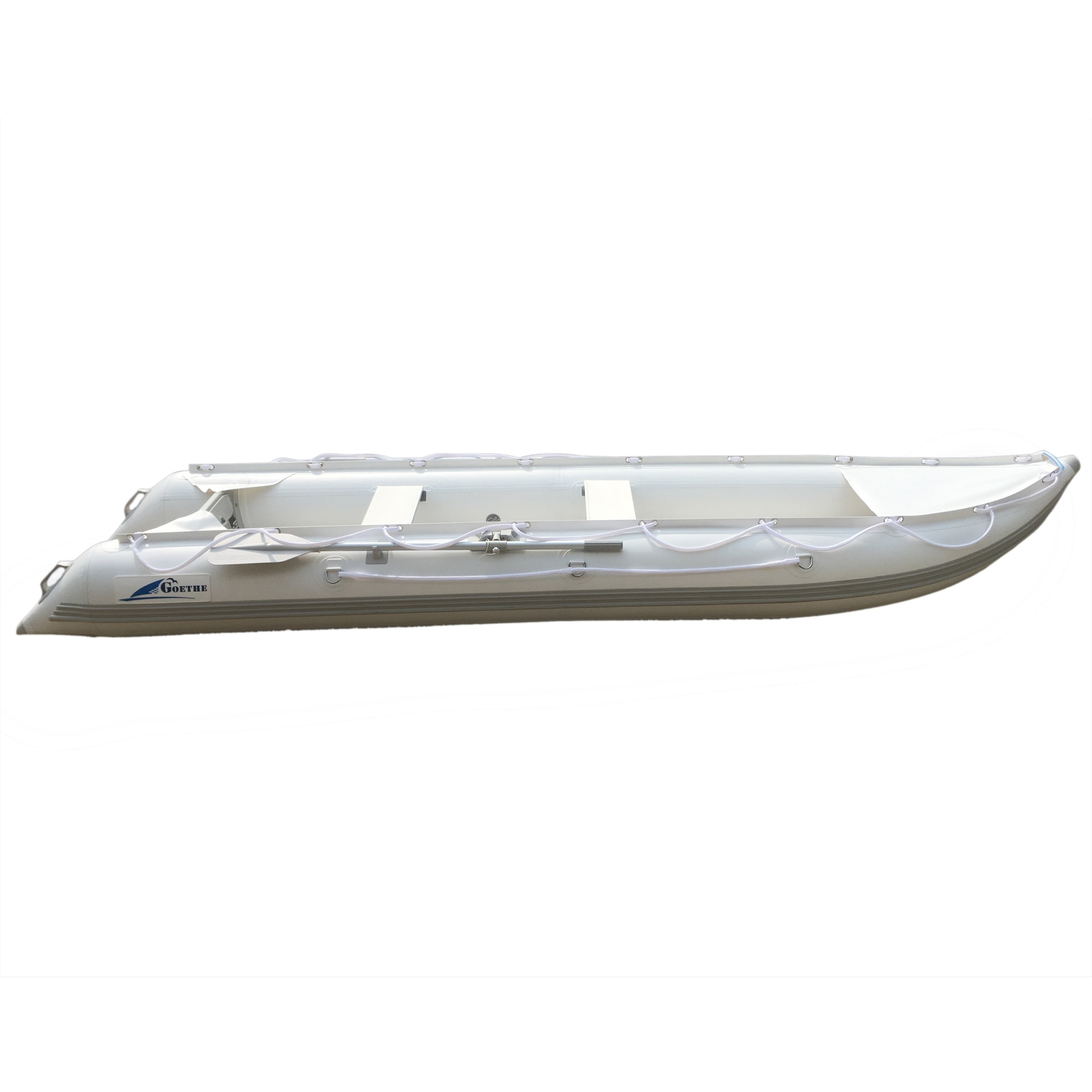 Goethe Goboat 12ft PVC Inflatable Boat Fishing Kayak Rowing Boat Waterplay Crafts Aluminum Boats Seat