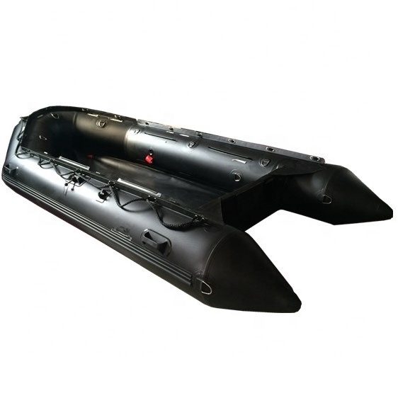 Goethe 12.4ft 380cm GTS380 Black Inflatable  Kayak With Motor Yacht Boat Jet Ski Passenger For Sale Made In China