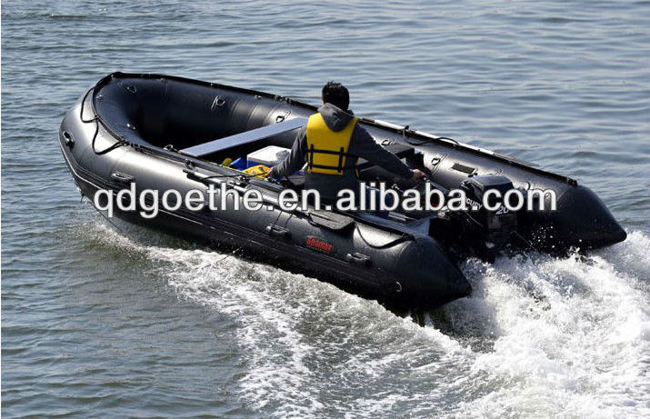 Goethe  14ft   GTS430  Go boat  inflatable rubber raft boats made of 0.9mm/1.2mm with PVC hull Sport luxury yacht