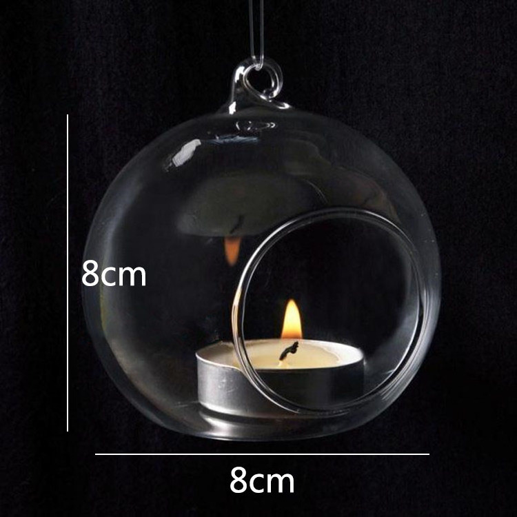 Crystal Clear Amber Glass Taper Candle Holders For Wedding, Glass Candlestick Holders Set For Wedding Table Centerpieces