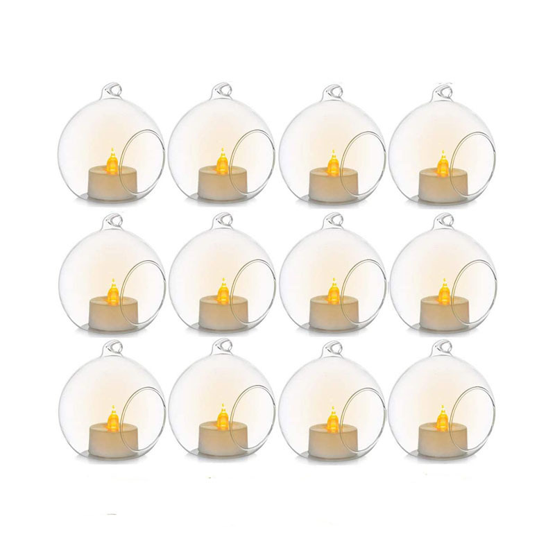 Wholesale Cheap Transparent Small Mini Machine Made Tapered Glass Candle Holder Candlestick