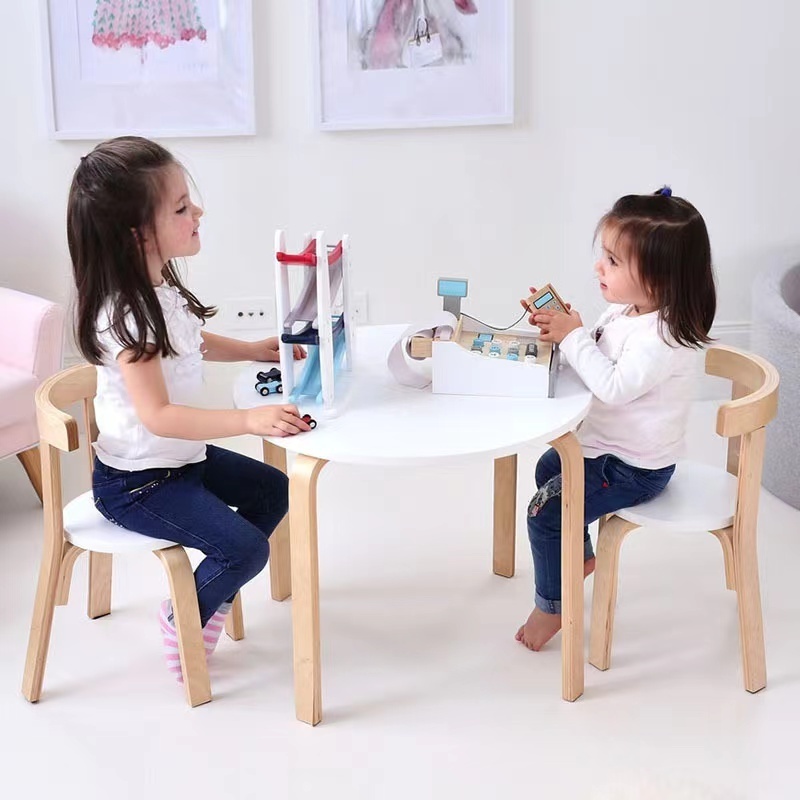 JIAMUJIA  factory wholesale morden children table and chair round children learning tables and chairs children tables