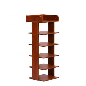 JIAMUJIA Vertical Shoe Rack 6 Tier Narrow Shoe Rack for Entryway Space Saving Shoe Storage