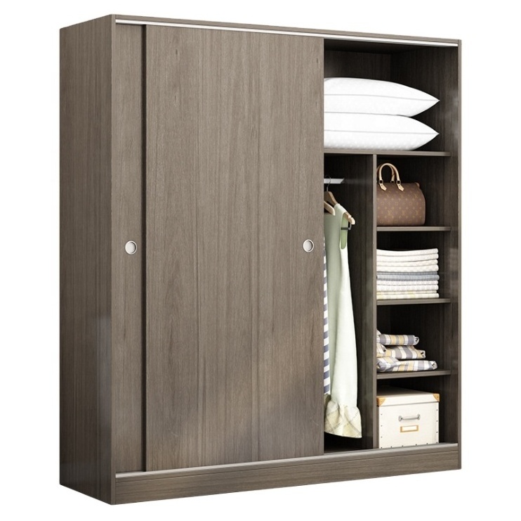 JIAMUJIA chinese manufacturers cheap prices customized color bedroom furniture wood sliding door modern wardrobe