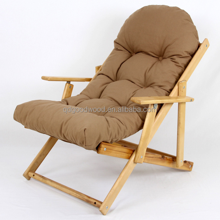 Beech Wooden Kids Folding Height Adjustable Sofa Chair Modern Solid Wood Lounge Chair And Stool