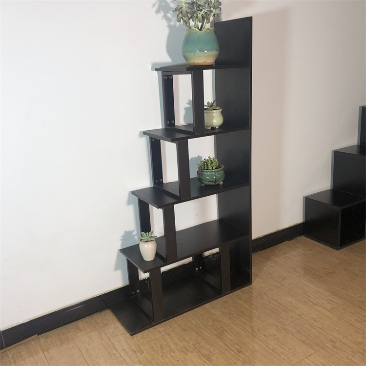 JIAMUJIA Factory direct sale custom modern home office wooden black library tree bookcase kid children wood bookshelf