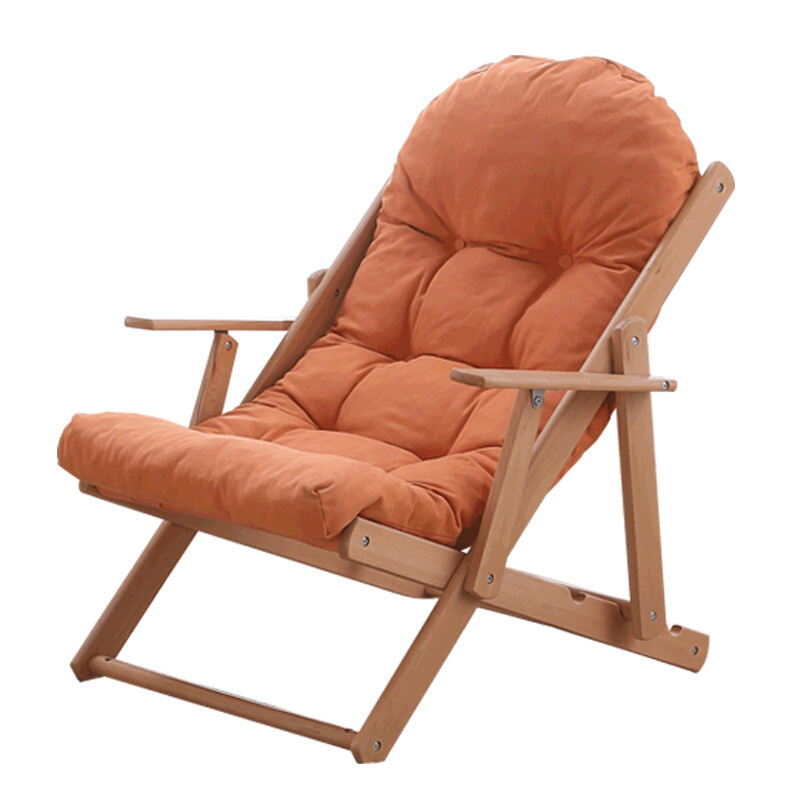 Factory Direct Sale Wood Beach Chair Folding Relax Chair Adult Lounge Chair For Living Room