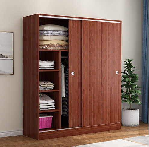 JIAMUJIA chinese manufacturers cheap prices customized color bedroom furniture wood sliding door modern wardrobe