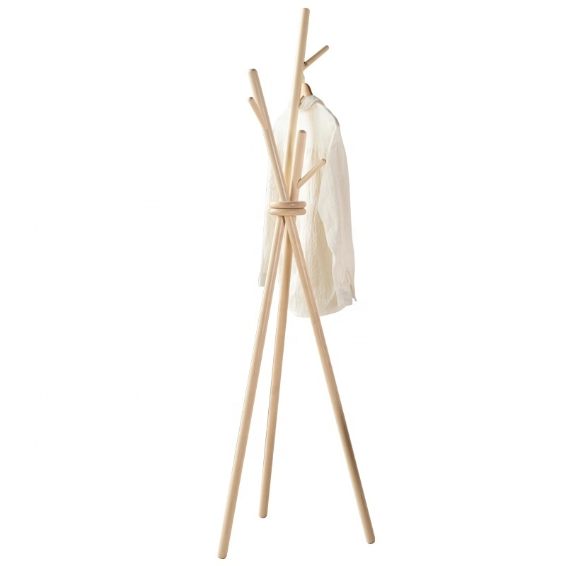 2023  new style coat rack shop display space saving multiple usage cloth hat scarf rack wooden coat stand display racks