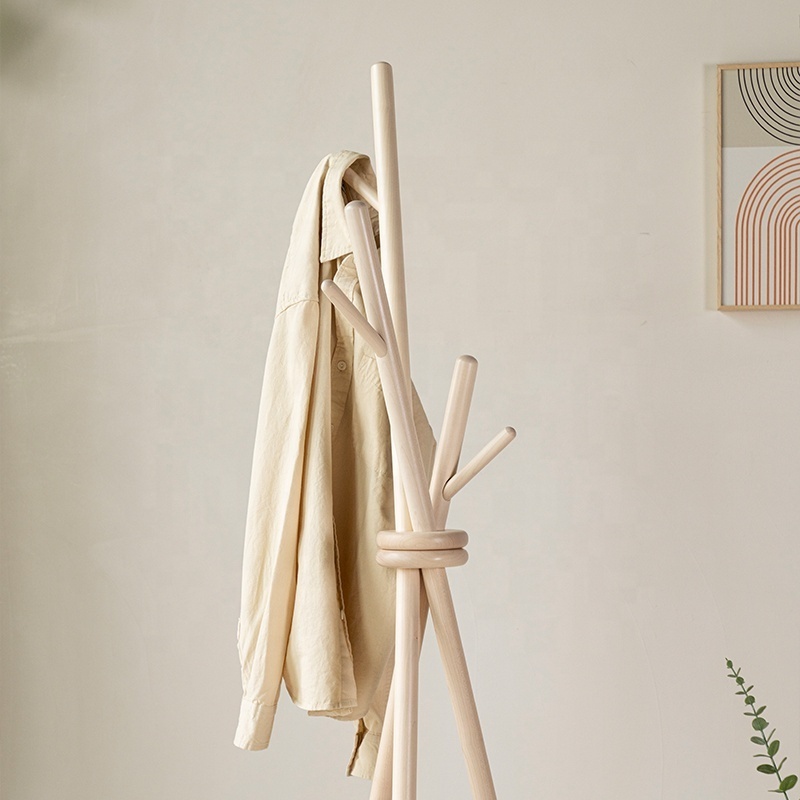 2023  new style coat rack shop display space saving multiple usage cloth hat scarf rack wooden coat stand display racks