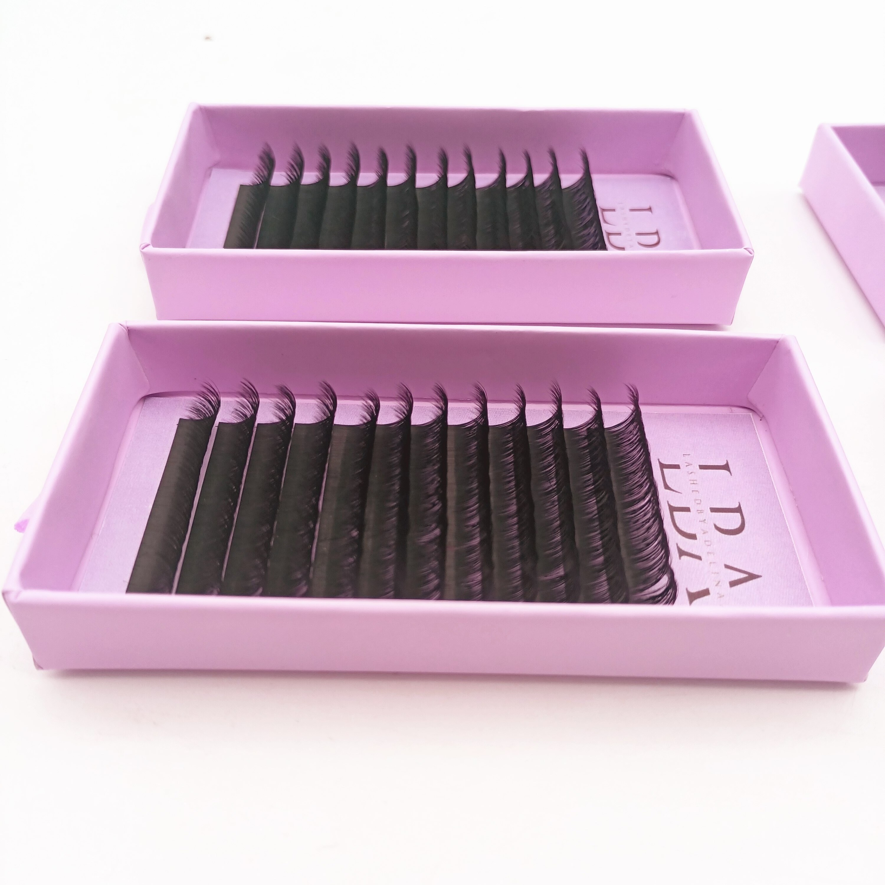 Premium Synthetic Hair 3d Faux Mink Eyelash Matte Black 12 Row 0.03 0.05 0.07 0.10 Russian Volume Individual Eyelash Extensions