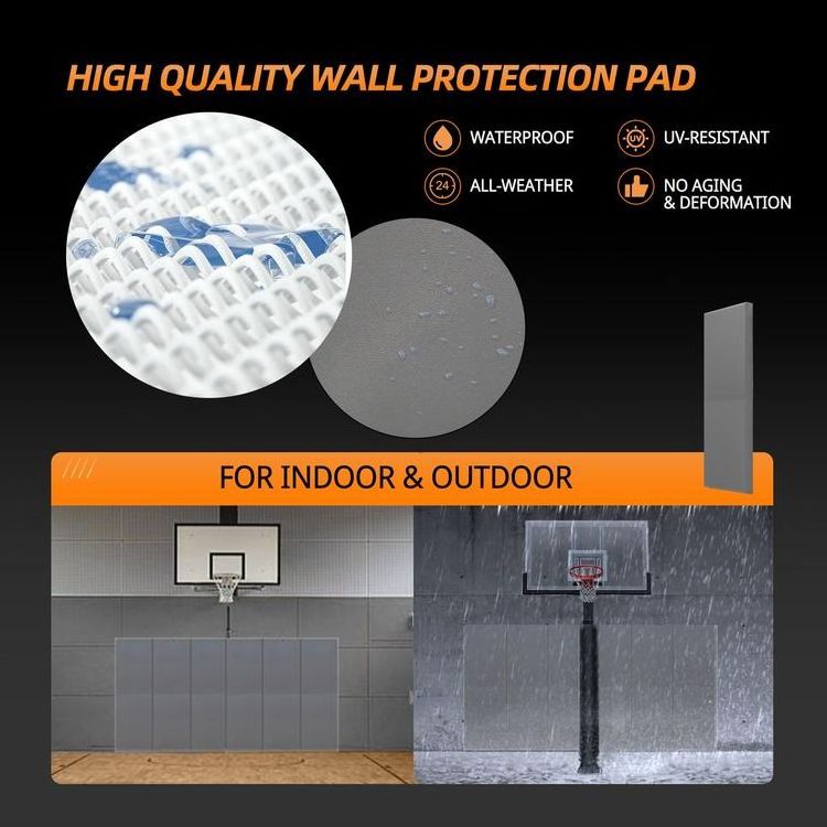 Protective foam wall basketball backboard padding Vinyl cover EPE foam filler Padded Wall Panels multicolor Wall Padding for Gym