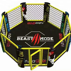 High quality wrestling cage for export  octagon post standing floor boxing ring MMA Cage