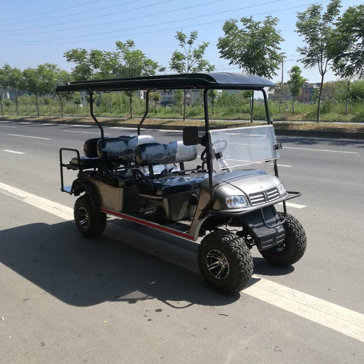 New 48v Lithium Battery Cheap Prices 4 Wheel 4 Seat Electric  Golf Cart for sale