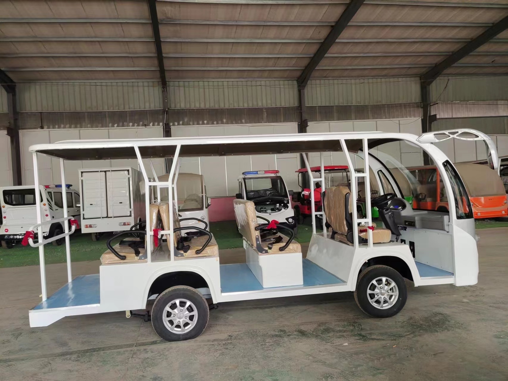 14 Seater tourist Electric Shuttle Bus Chinese Cheap Mini Electric Cars Sightseeing Bus Made in China