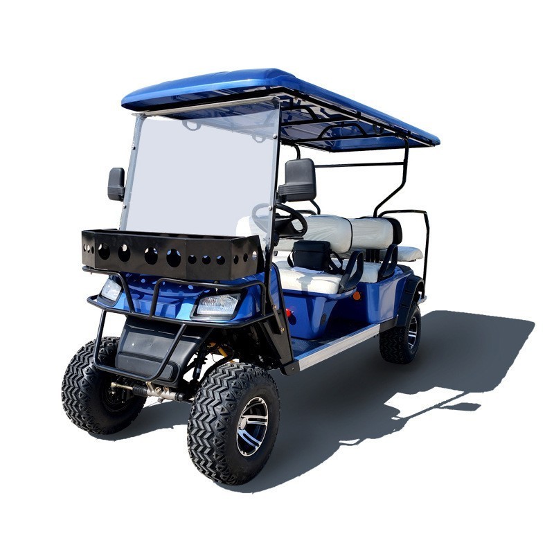 New 48v Lithium Battery Cheap Prices 4 Wheel 4 Seat Electric  Golf Cart for sale