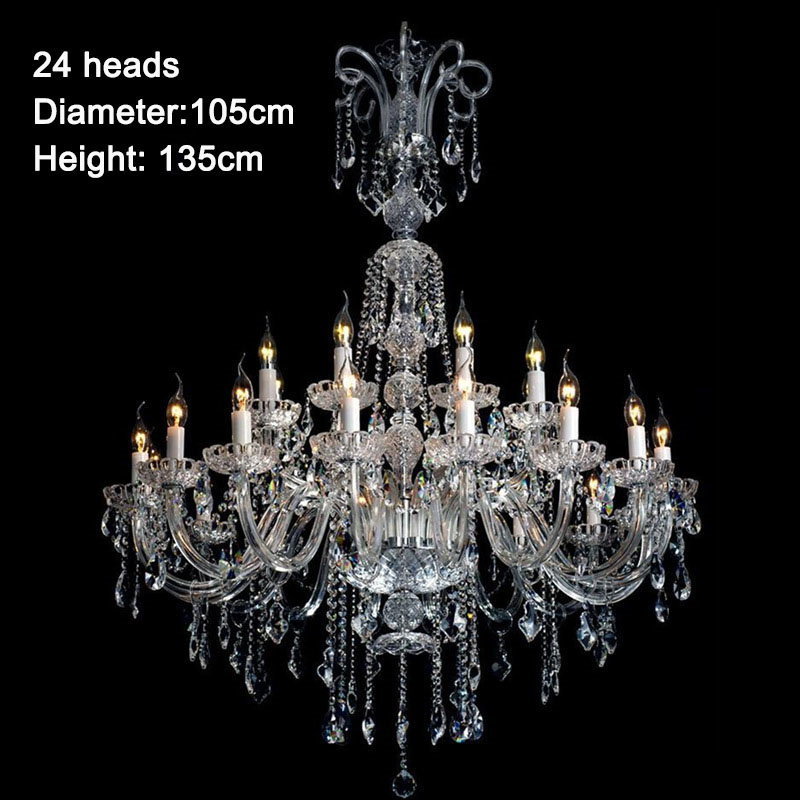 J-186 Luxury crystal chandeliers modern glass hanging lamps living room hotel decorative ceiling lighting pendant chandelier