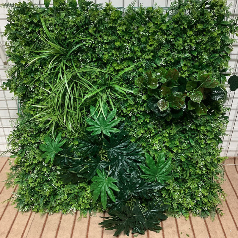 C-009  New Design Customized Vertical Plants Wall Artificial Wall Hanging Plant Green Grass Wall for Home  Decoration